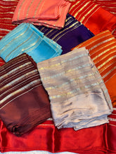 Load image into Gallery viewer, Evocative Party Wear Pure Viscose Georgette Satin Border Zari Design Fancy Designer Saree With Blouse peice
