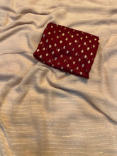 Load image into Gallery viewer, Dazzling Party Wear Viscose Georgette Jacquard Zari Weaving Work Fancy Designer Saree With Blouse
