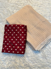 Load image into Gallery viewer, Dazzling Party Wear Viscose Georgette Jacquard Zari Weaving Work Fancy Designer Saree With Blouse
