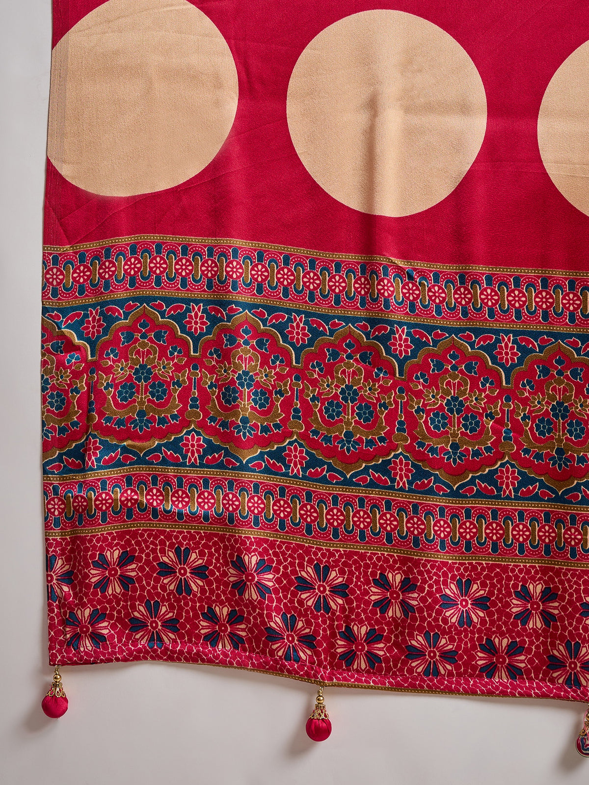 Gratifying Festive Wear Silk Print Design Rich Pallu Fancy Saree With Unstitched Blouse Piece
