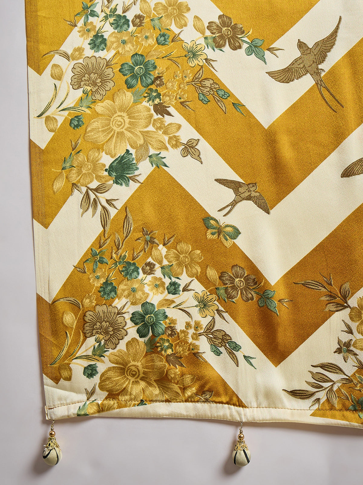 Opulent Wedding Wear Satin Silk Floral Print Designer Saree For Occasion
