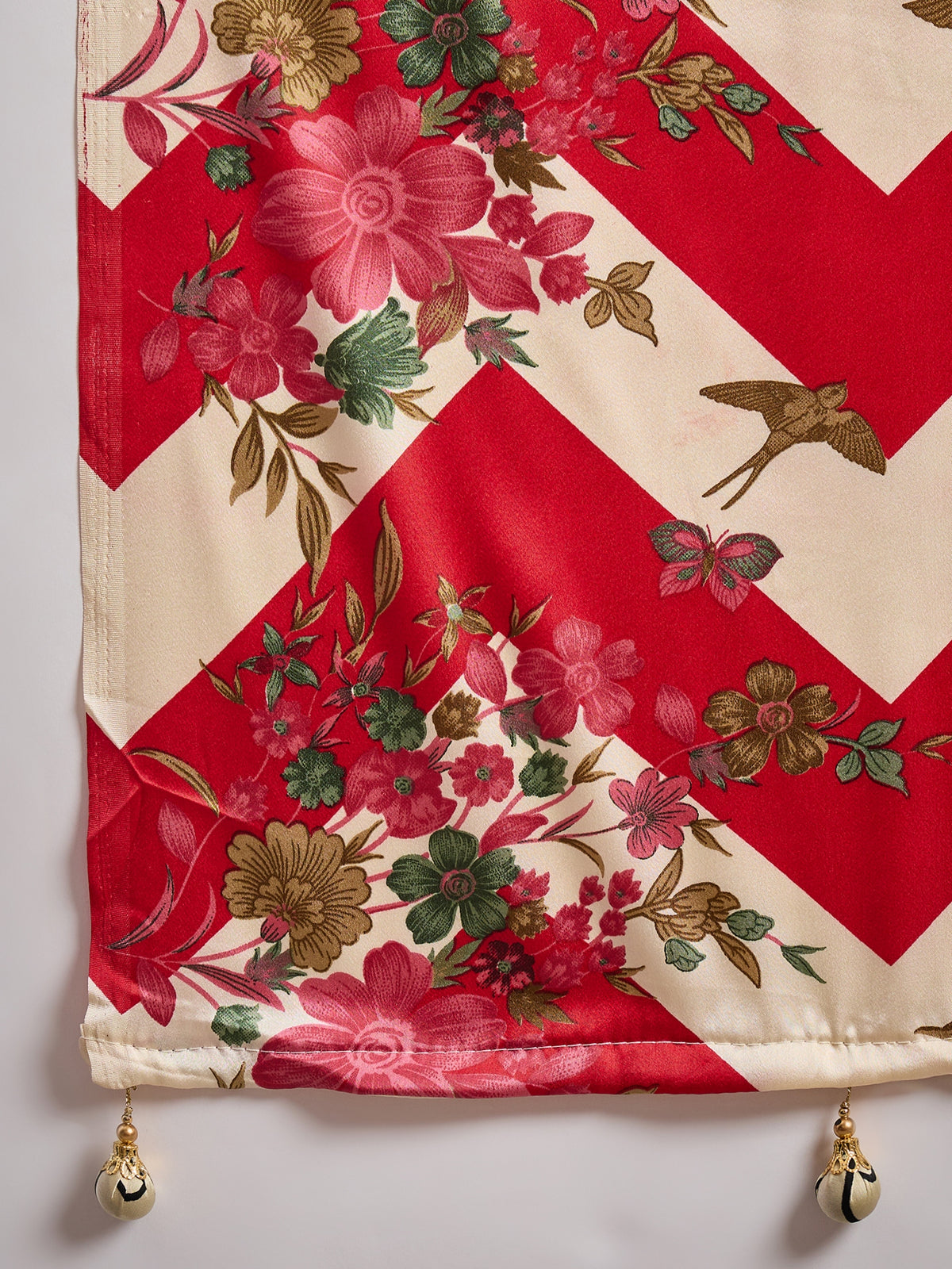 Opulent Wedding Wear Satin Silk Floral Print Designer Saree For Occasion