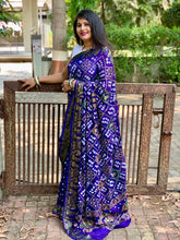 Load image into Gallery viewer, New Wedding Wear Bandhej Silk Zari Weaving n Embroidery Work Designer Saree Design
