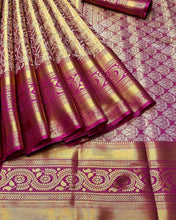 Load image into Gallery viewer, Beautiful Wedding Wear Pink Color Exclusive Kanchipuram Pattu Silk Designer Saree Online Shopping
