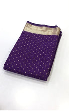 Load image into Gallery viewer, New Wedding wear Purple Color Georgette Gold Zari Weaving With Rich Weaving Pallu Fancy Designer Saree
