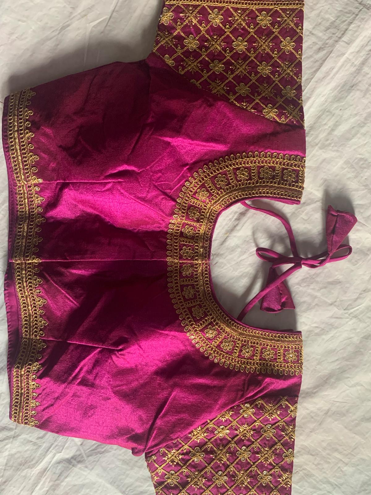 New Festive Wear Silk Embroidery Work With Designer Readymade Blouse for Women
