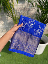 Load image into Gallery viewer, New Royal Blue Color Chikankari Embroidery Work Fancy Designer Wedding Wear Saree For Ladies
