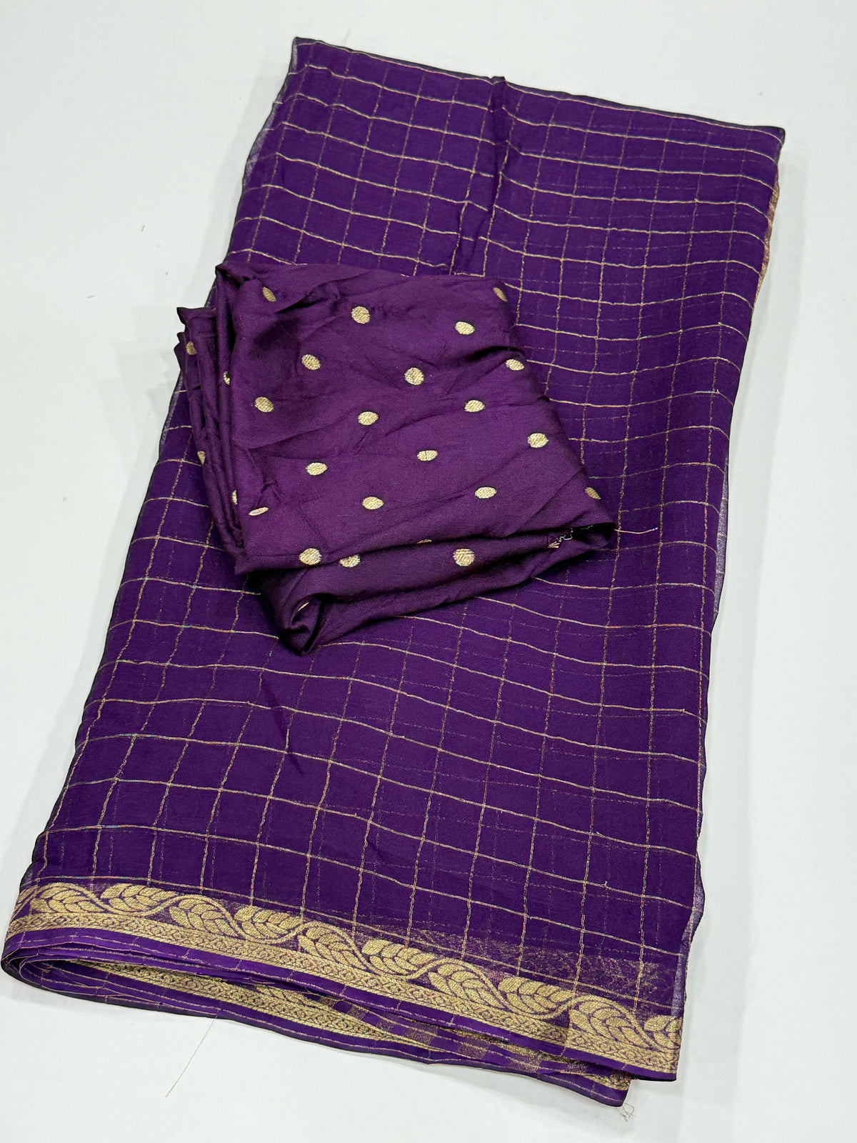New Wedding Wear Purple Color Jacquard Weaving Work Rich Pallu Fancy Designer Saree With Blouse