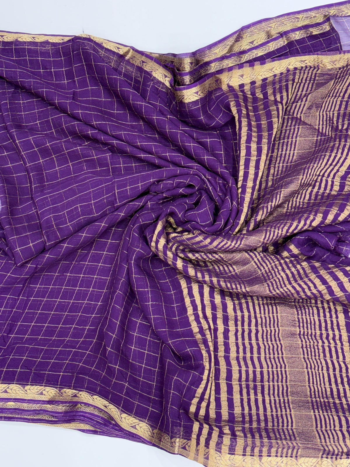 New Wedding Wear Purple Color Jacquard Weaving Work Rich Pallu Fancy Designer Saree With Blouse