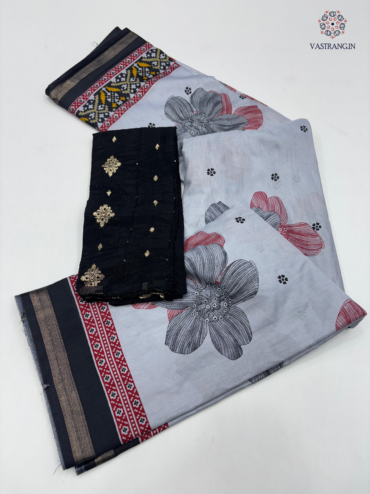 New Pure Mul Cotton Print With Rich Pallu Work Fancy Designer Festive Wear Saree With Blouse
