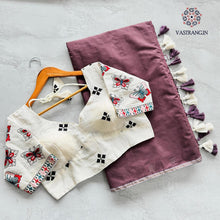 Load image into Gallery viewer, New Function Wear Chanderi Cotton Tussels Work Fancy Designer Saree With Stitched Blouse
