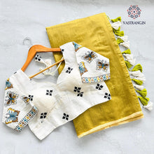Load image into Gallery viewer, New Function Wear Chanderi Cotton Tussels Work Fancy Designer Saree With Stitched Blouse
