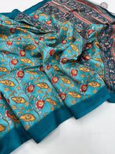 Load image into Gallery viewer, New Festive Wear Dola Silk Print Work Fancy Designer Saree With Blouse Piece
