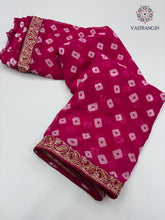 Load image into Gallery viewer, Beautiful Party Wear Georgette Silk Sequence Lace Saree For Wedding
