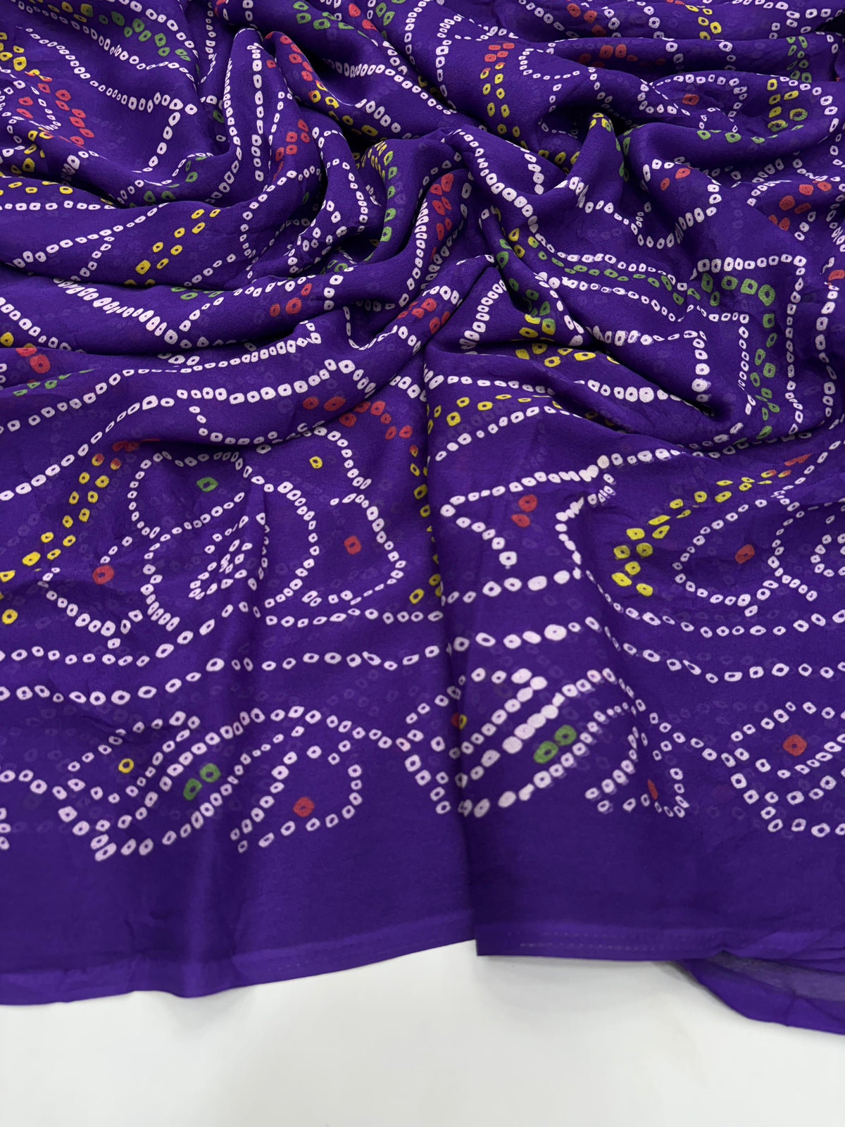 New Festive Wear Pure Moss Crepe Printed Fancy Designer Saree With Blouse