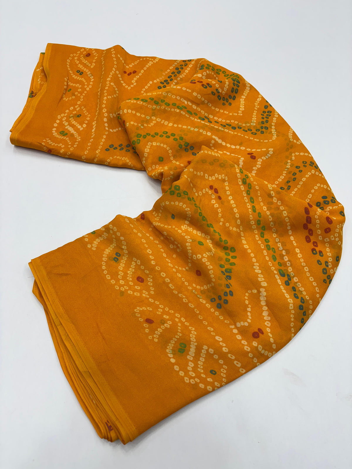 New Festive Wear Pure Moss Crepe Printed Fancy Designer Saree With Blouse