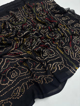 Load image into Gallery viewer, New Festive Wear Pure Moss Crepe Printed Fancy Designer Saree With Blouse
