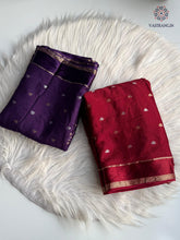 Load image into Gallery viewer, Elegant Festive Wear Pure Chinnon Zari Weaving With Rich Satin Border Saree For Wedding
