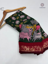 Load image into Gallery viewer, New Festive Wear Pure Mangalkari Viscouse Silk Print n Weaving Work Fancy Designer Saree

