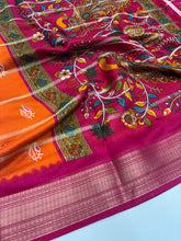 Load image into Gallery viewer, New Stylish Festival Wear Pure Dola Silk Zari Jacquard Weaving Work Fancy Designer Saree
