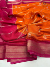 Load image into Gallery viewer, New Stylish Festival Wear Pure Dola Silk Zari Jacquard Weaving Work Fancy Designer Saree
