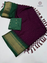Load image into Gallery viewer, Glorious Party Wear Pure Dola Silk Sequence With Jacquard Weaving Work Fancy Designer Saree For Wedding
