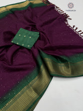 Load image into Gallery viewer, Glorious Party Wear Pure Dola Silk Sequence With Jacquard Weaving Work Fancy Designer Saree For Wedding
