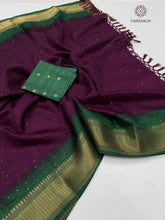 Load image into Gallery viewer, Glorious Party Wear Pure Dola Silk Sequence With Jacquard Weaving Work Fancy Designer Saree For Wedding
