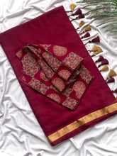 Load image into Gallery viewer, New Wedding Wear Pure Mul Cotton Jacquard Border with Tussles Work Fancy Designer Saree With Unstitched Blouse
