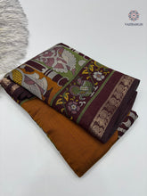 Load image into Gallery viewer, New Festive Wear Mustard Color Pure Mangalkari Viscouse Silk Print n Weaving Work Fancy Designer Saree
