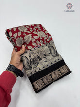Load image into Gallery viewer, Blossom New Festive Wear Pure Mangalkari Viscouse Silk Designer Print n Weaving Saree For Women
