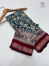 Load image into Gallery viewer, Blossom New Festive Wear Pure Mangalkari Viscouse Silk Designer Print n Weaving Saree For Women
