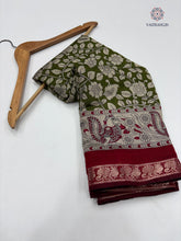 Load image into Gallery viewer, Blossom New Festive Wear Pure Mangalkari Viscouse Silk Designer Print n Weaving Saree For Women
