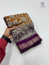 Load image into Gallery viewer, Blossom New Festive Wear Pure Mangalkari Viscouse Silk Designer Print n Weaving Saree For Women
