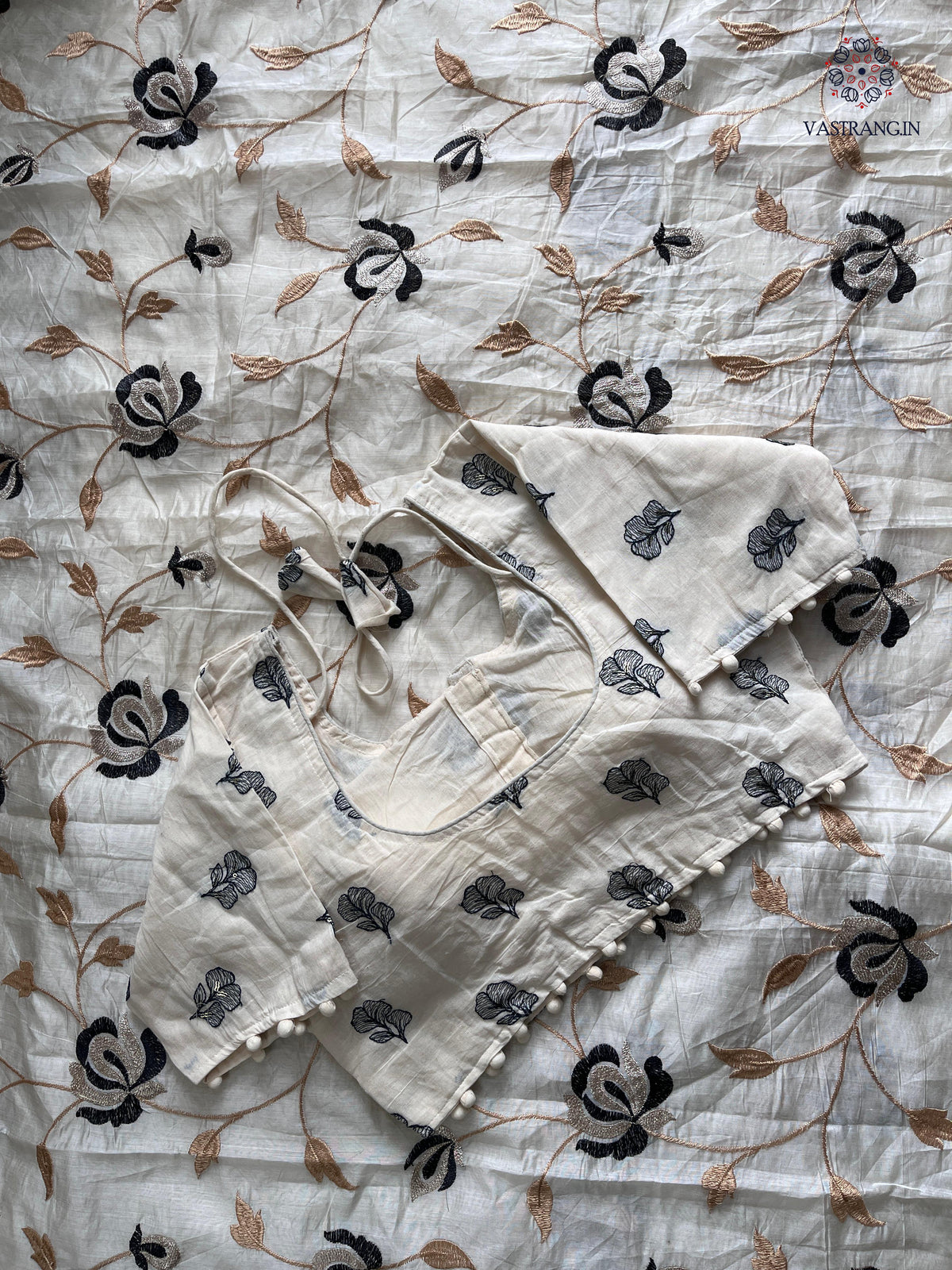 New Chanderi Cotton Heavy Embroidery n Tussels Work Fancy Designer Wedding Wear Saree With Stitched Blouse