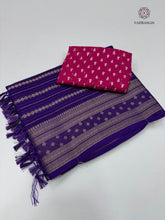 Load image into Gallery viewer, New Party Wear Pure Dola Silk Jari Butti With Jacquard Border Designer Blouse Saree For Women
