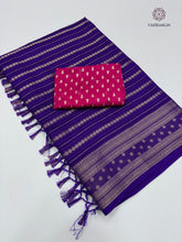 Load image into Gallery viewer, New Party Wear Pure Dola Silk Jari Butti With Jacquard Border Designer Blouse Saree For Women
