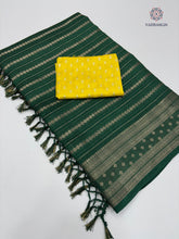Load image into Gallery viewer, Gorgeous Party Wear Pure Dola Silk Jari Butti With Jacquard Border Designer Blouse Saree For Women

