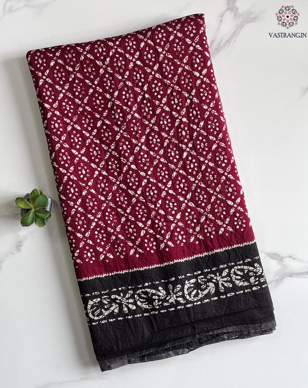 New Wedding Wear Black n Maroon Color Mul Cotton Print n Ajrak Rich Pallu Work Designer Saree With Stunner Blouse Piece