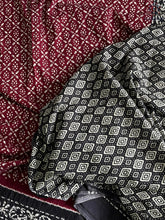 Load image into Gallery viewer, New Wedding Wear Black n Maroon Color Mul Cotton Print n Ajrak Rich Pallu Work Designer Saree With Stunner Blouse Piece

