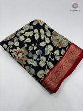 Load image into Gallery viewer, Bloosom Party Wear Pure Mangalkari Viscose Silk Print n Weaving Work Fancy Designer Saree For Women
