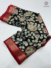 Load image into Gallery viewer, Bloosom Party Wear Pure Mangalkari Viscose Silk Print n Weaving Work Fancy Designer Saree For Women
