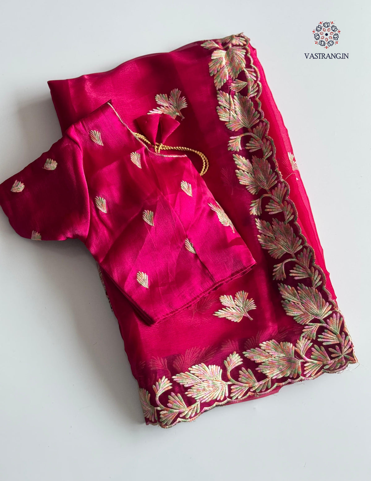 Latest Festive Wear Silk Embroidery n Cutwork Fancy Designer Saree With Unstitched Blouse Piece