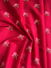 Load image into Gallery viewer, New Wedding Wear Pure Kota Doriya with embroidery work flower on all over the saree with Unstitched Blouse Piece

