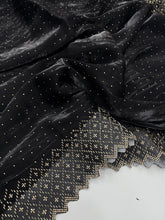 Load image into Gallery viewer, New Partywear Soft Jimmy Chu Silk Heavy Zarkan Diamond Work Fancy Designer Saree With Blouse Piece

