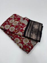 Load image into Gallery viewer, New Festive Wear Pure Mangalkari Viscous Silk Print With Jacquard Work Rich Pallu Fancy Designer Saree
