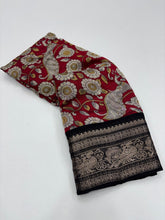 Load image into Gallery viewer, New Festive Wear Pure Mangalkari Viscous Silk Print With Jacquard Work Rich Pallu Fancy Designer Saree
