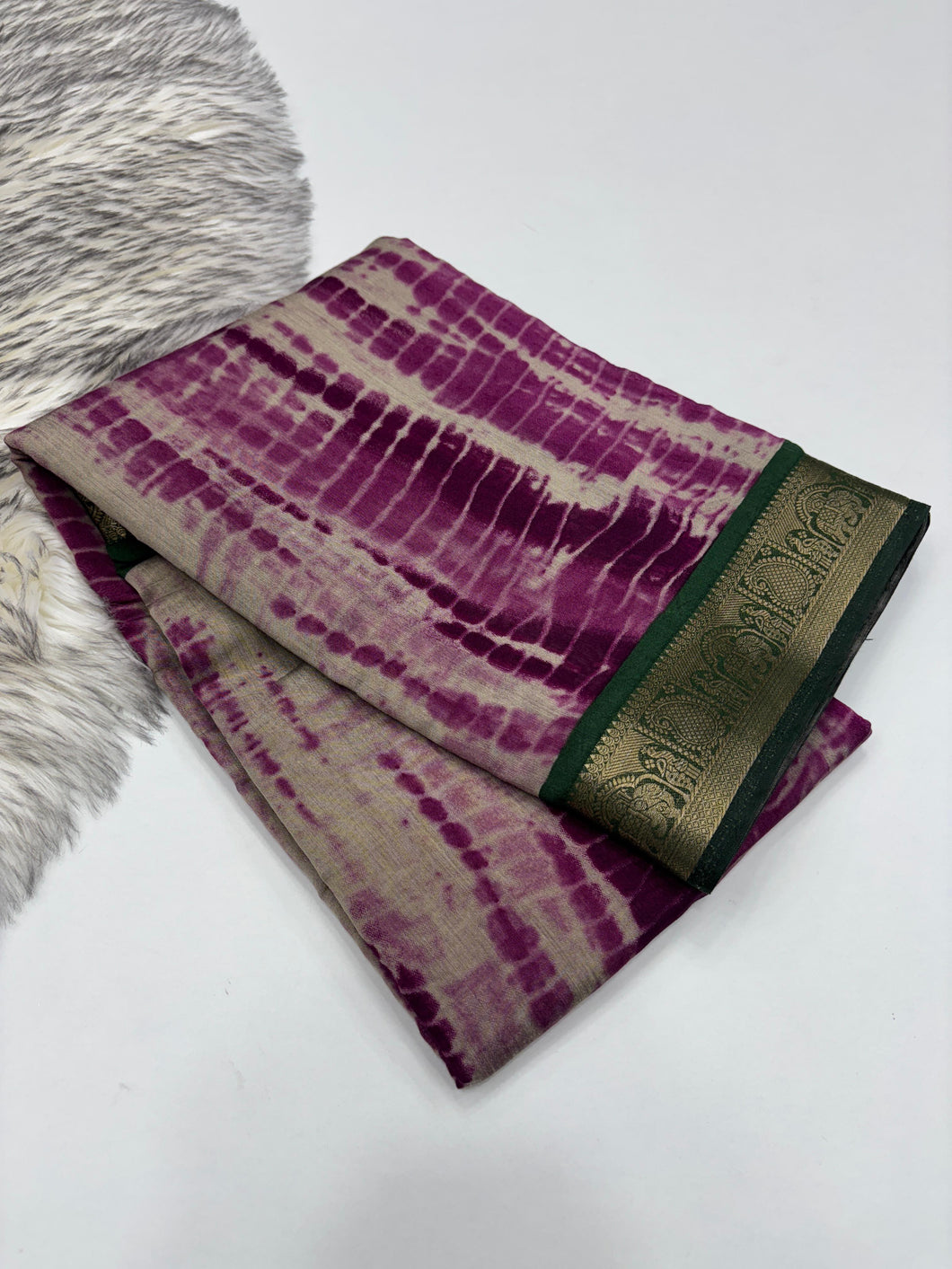 Glamorous Function Wear Pure Sibori Viscose Silk Print With Jacquard Work Rich Pallu Fancy Designer Saree For Women