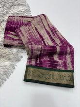 Load image into Gallery viewer, Glamorous Function Wear Pure Sibori Viscose Silk Print With Jacquard Work Rich Pallu Fancy Designer Saree For Women
