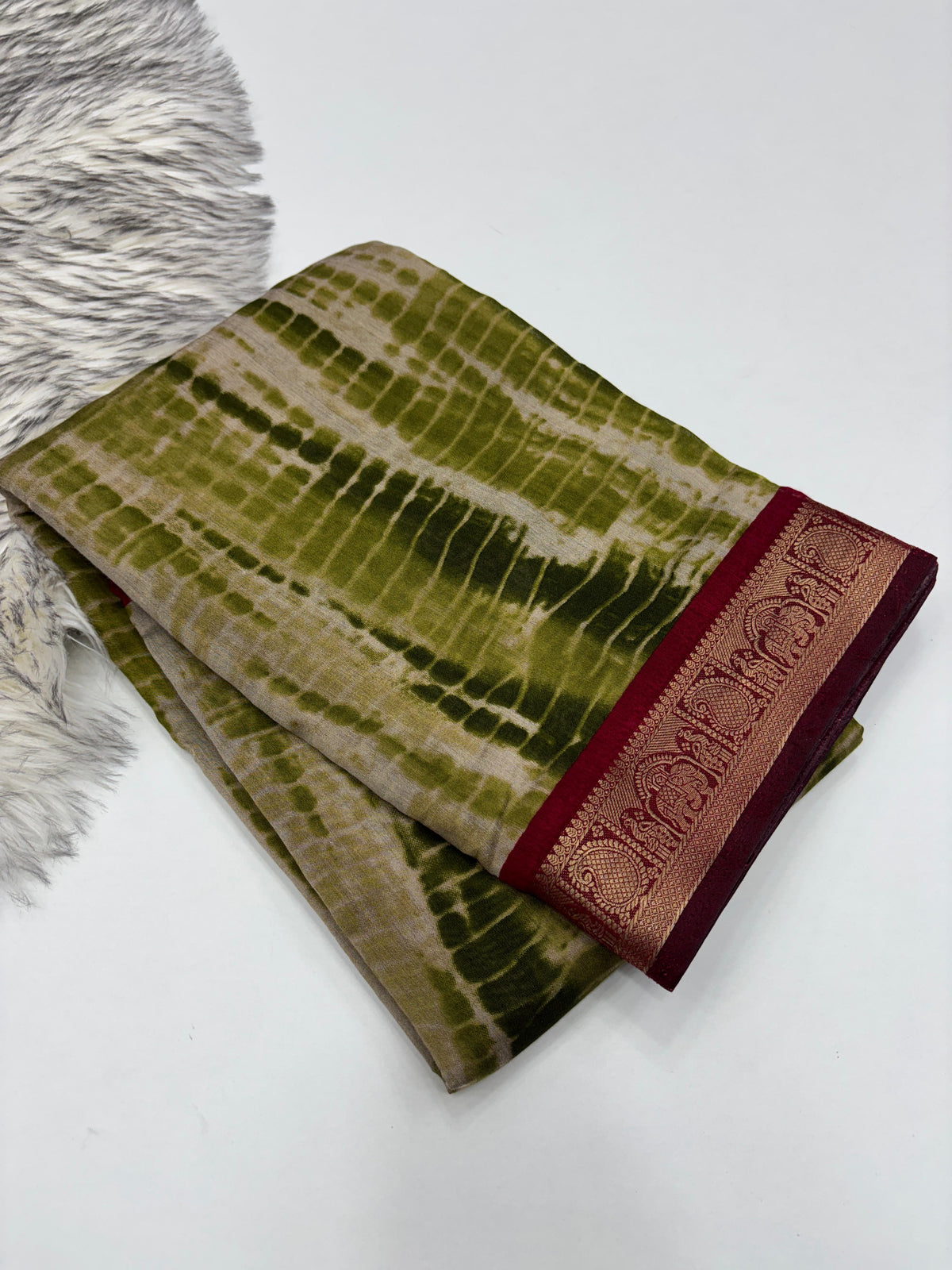 Glamorous Function Wear Pure Sibori Viscose Silk Print With Jacquard Work Rich Pallu Fancy Designer Saree For Women